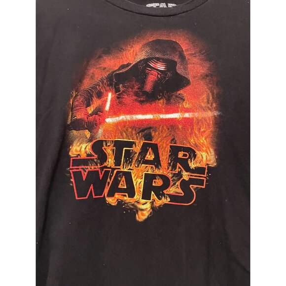Star Wars Black TShirt Kylo Ren Graphic Print XL - Picture 2 of 4